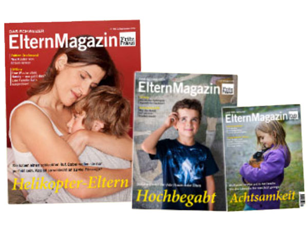 Fritz+Fränzi - 3 Beispiel-Ausgaben: "Helikoper-Eltern", "Hochbegabt", "Achtsamkeit"