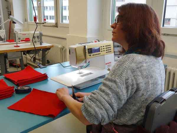 Wärchbrogg - new sewing machines create new jobs and more people with mental disabilities can build professional perspectives
