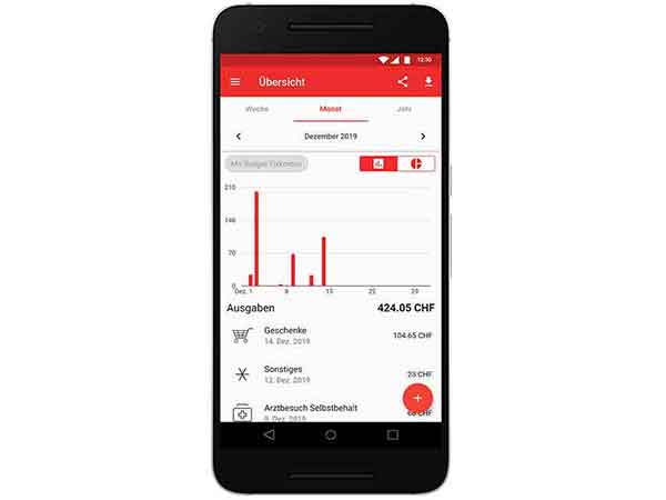 Budgetberatung - Keep track of income and expenses with the BudgetCH app