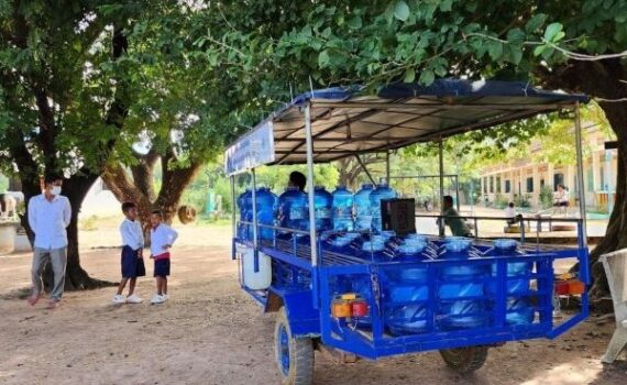 Zugang zu sauberem Trinkwasser dank Wsserkiosken
