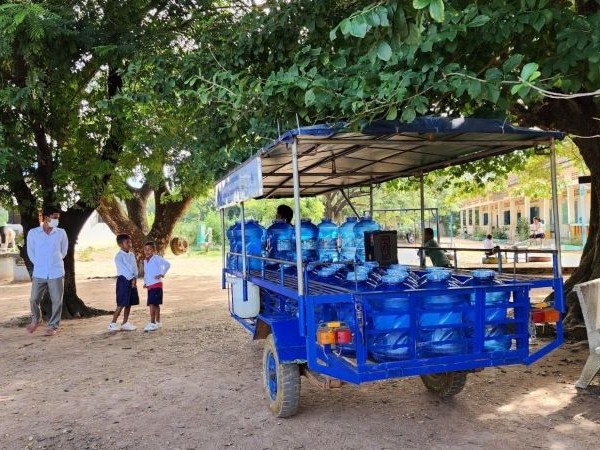 Zugang zu sauberem Trinkwasser dank Wsserkiosken